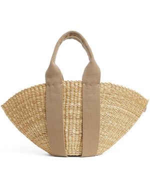 Muuñ Mini Straw Sophie Tote Bag - Natural