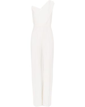 Roland Mouret Platano One-shoulder Jumpsuit - White
