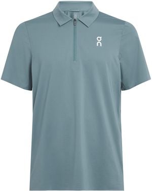 On Shoes Court Polo Shirt - Blue