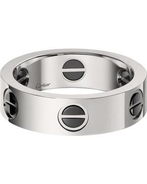 Cartier And Ceramic Love Ring - Metallic