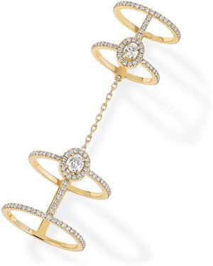 Messika Glam'Azone And Diamond Double Pavé Ring - Metallic