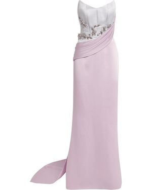 Sabina Bilenko Embellished Sacha Corset Gown - Pink