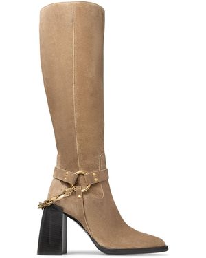 Jimmy Choo Isabelle 95 Suede Knee-High Boots - Brown