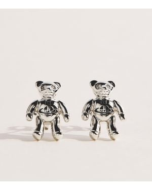Vivienne Westwood Small Ruby Stud Earrings - Black