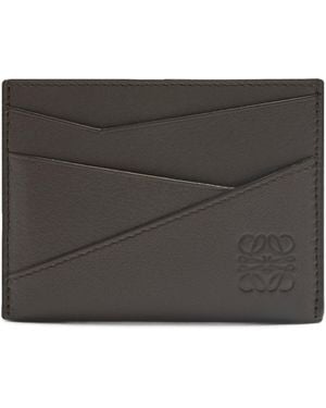 Loewe Leather Puzzle Card Holder - Black