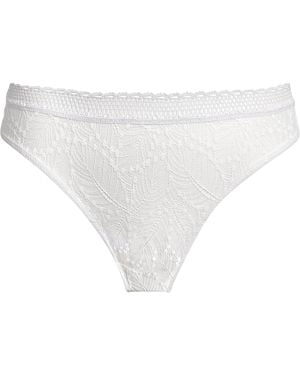Simone Perele Lace Comète Tanga Thong - White