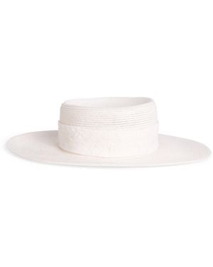 Eleventy Linen Hat - White