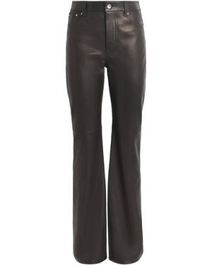 Rabanne Leather Pants - Gray
