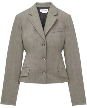 McQueen Wool Blazer - Gray