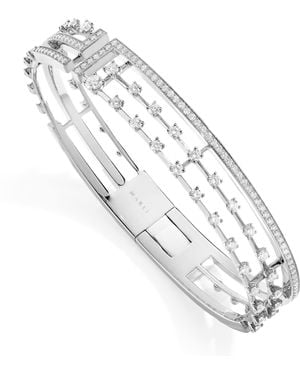 Marli New York Medium And Diamond Avenues Bangle - Metallic