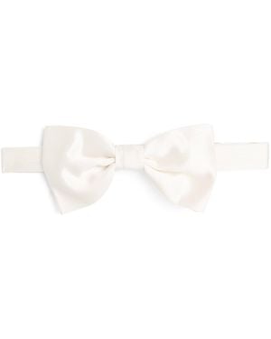 Canali Silk Bow Tie - White
