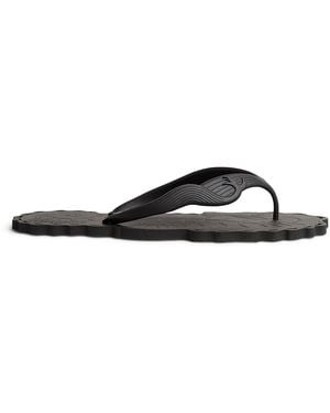 Zimmermann Seafoam Flip Flops - Black