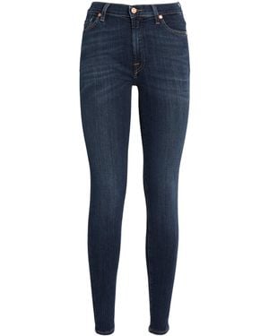 7 For All Mankind Skinny Slim Illusion Luxe Jeans - Blue