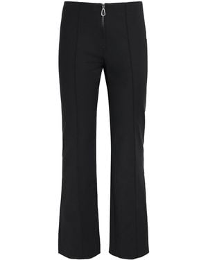 Sandro Zip-Up Flared Trousers - Black