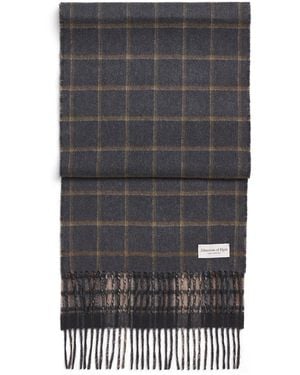 Johnstons of Elgin Cashmere Double-Face Scarf - Gray