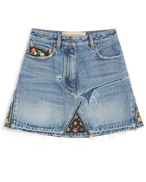 Valentino Denim Mini Skirt - Blue