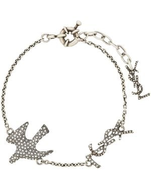 Saint Laurent Cassandre Dove Bracelet - Metallic