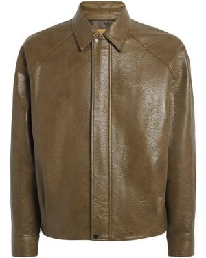 LE17SEPTEMBRE Faux Leather Jacket - Green