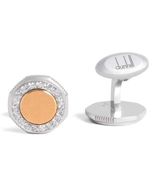 dunhill And Diamond Duke Cufflinks - White