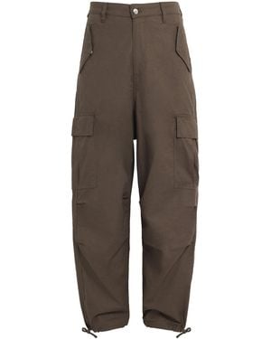 Rhude Cotton-Linen Parachute Cargo Trousers - Brown
