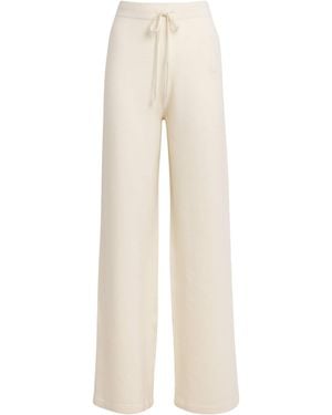 Yves Salomon Merino-Blend Wide-Leg Trousers - White