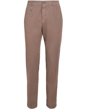 Paul & Shark Cotton-Silk-Blend Straight Chinos - Grey