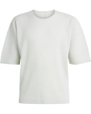 Homme Plissé Issey Miyake Pleated Short-Sleeve T-Shirt - White