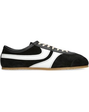 Dries Van Noten Suede Low-Top Trainers - Black