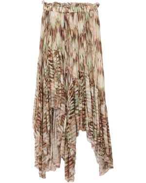 AllSaints Printed Danae Maxi Skirt - Natural