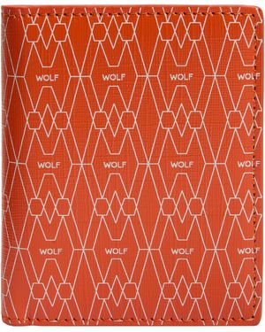 Wolf Signature Id Card Case - Red