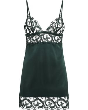 Coco De Mer Lace Arletta Slip Dress - Green