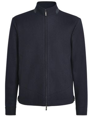 Colombo Cashmere-Silk Lightweight Jacket - Blue