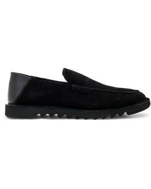 AllSaints Suede Slix Loafers - Black