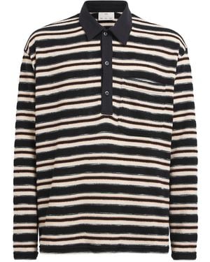 Song For The Mute Stripe Polo Shirt - Black