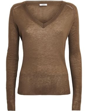 JOSEPH Cashmere Cashair Cetus Jumper - Brown