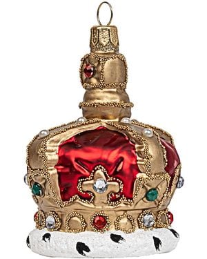 Harrods English Crown Tree Decoration - Red