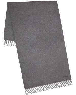 Mulberry Merino Wool Scarf - Grey