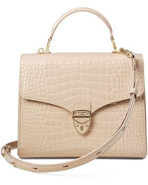 Aspinal of London Mayfair Top-Handle Bag - Natural