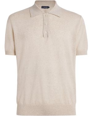 Frescobol Carioca Linen Vidal Polo Shirt - White
