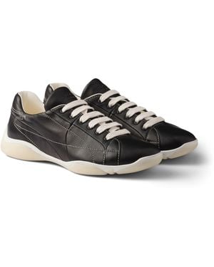 Prada Nappa Leather Sneakers - Black