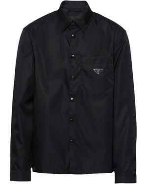 Prada Re-Nylon Relaxed Shirt - Blue