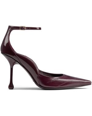 Jimmy Choo Quinci 95 Patent Leather Court Shoes - Purple