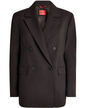 MAX&Co. Double-Breasted Blazer - Black