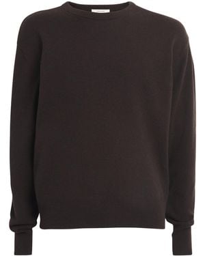 Lemaire Wool-Cashmere Crew-Neck Jumper - Black