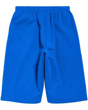 Balenciaga Cotton Oversized Shorts in Black for Men | Lyst