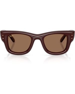 Ray-Ban Wayfarer Puffer Sunglasses - Brown