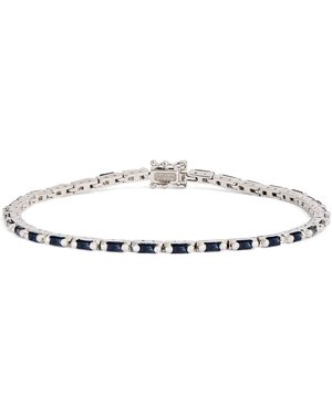 Suzanne Kalan And Sapphire Bold Linear Tennis Bracelet - White