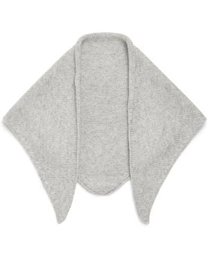 Yves Salomon Cashmere Bandana - Grey