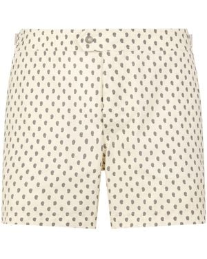 Tom Ford Paisley Print Swim Shorts - Natural