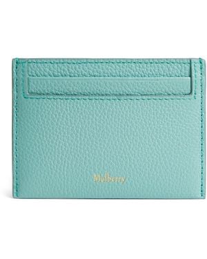 Mulberry Leather Continental Card Holder - Blue